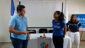 Visita oficial RDI Leslie Marte al club interact Santo Domingo Bella Vista.