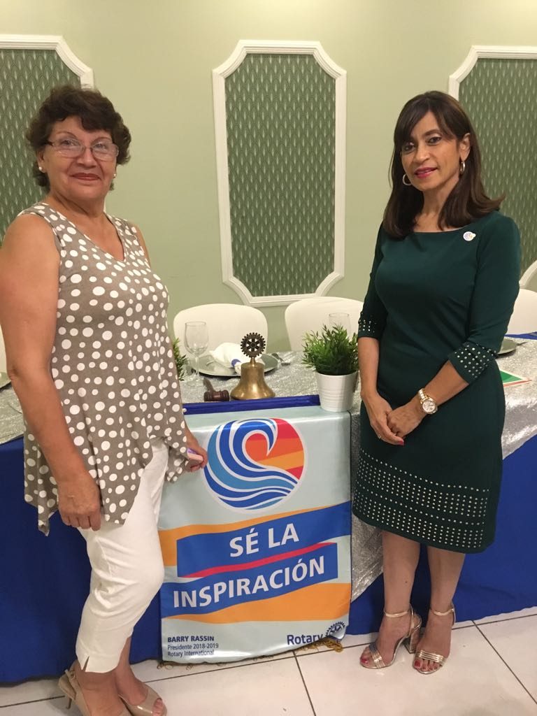 Presidente del Rotary club Santo Domingo Bella Vista - Emma Valois